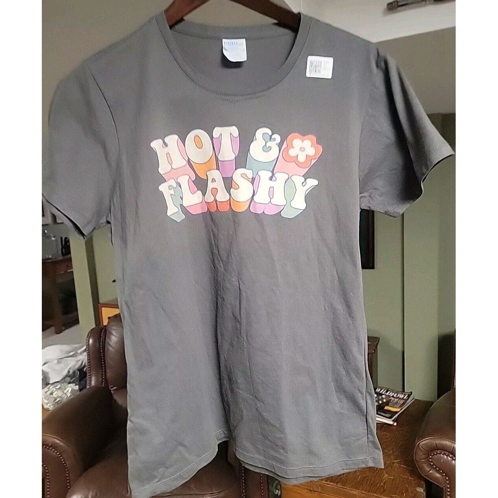 Hot & Flashy Women Large T-Shirt Menopause